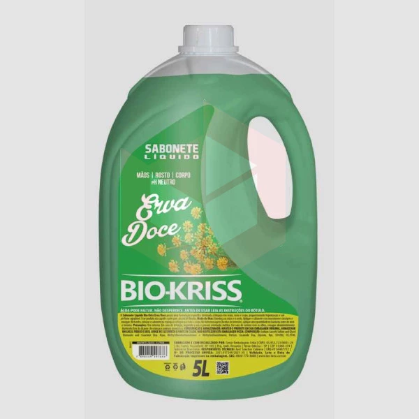Sabonete liquido erva doce perolado Bio-Kriss 5l 