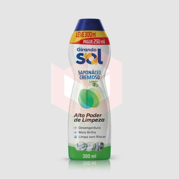 Saponaceo cremoso limao Girando Sol 300ml 