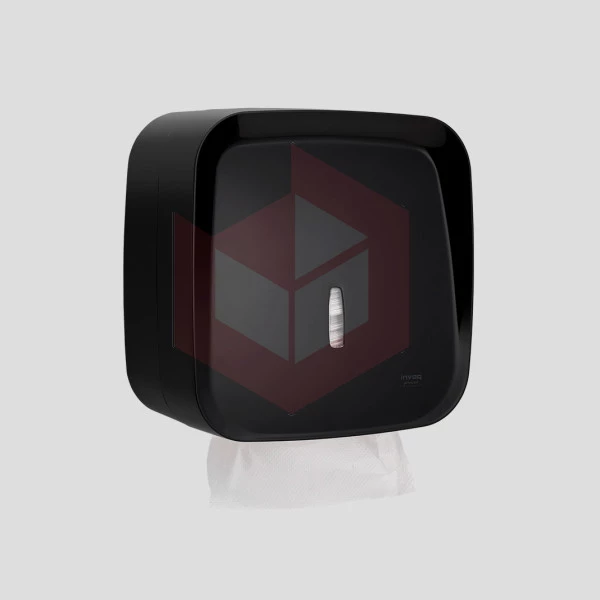 Toalheiro interfolhas preto Invoq 340324