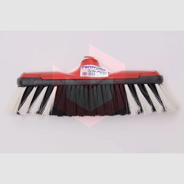 Vassoura cerlon pelo sintetico 27cm com cabo Perovinha