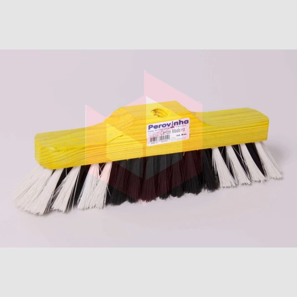 Vassoura cerlon pelo sintético 40cm com cabo Perovinha
