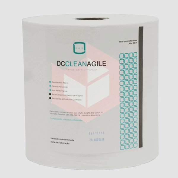 Wipes DC Clean Agile 40 branco 30x34cm c/600un