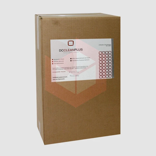 Wipes DC Clean Plus 80 branco 30x34cm 8x50un