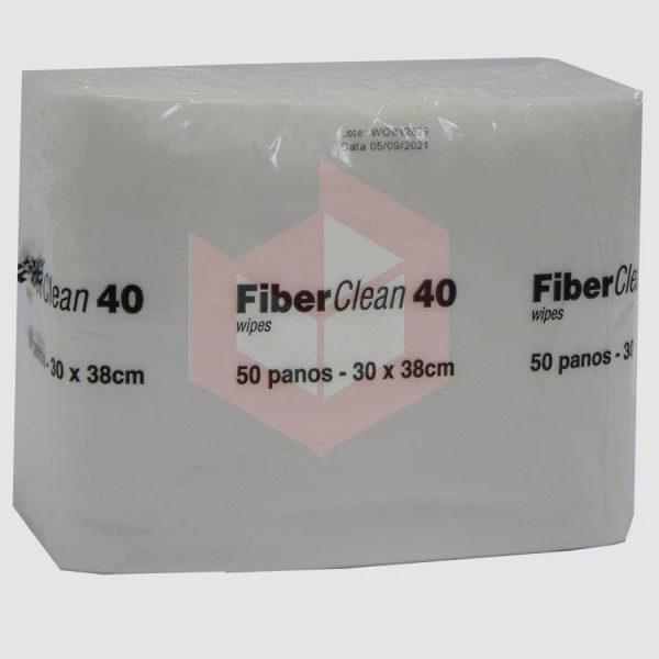 Wipes Fiberclean 40 branco 30x34cm c/50un 