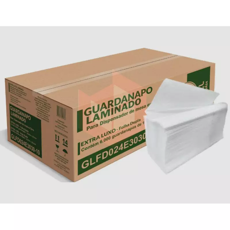 Guardanapo Ipel folha dupla 16.8x20.5cm c/6000un GLFDO243030-10