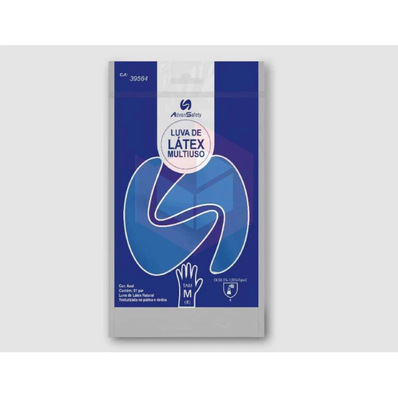 lala  luva-azul-media-multi-uso-