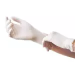 Luva latex com po grande Vabene c/100un 