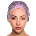 Touca descartavel tnt rosa Vabene com 100un R6747