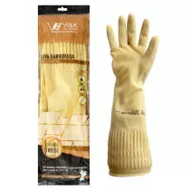 Luva bege extra grande ranhurada Volk