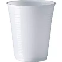 Copo Cristalcopo Maxi PP branco 180ml c/100un