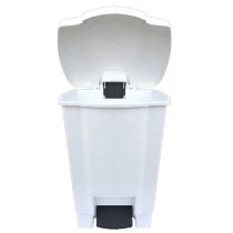 Lixeira com pedal 50l branca Nycol