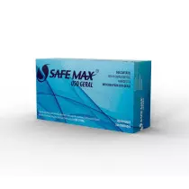 Luva nitrilo azul sem po pequena Safemax c/100un   