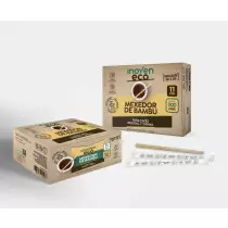 Mexedor de bambu 11cm embalado Inoven c/500un