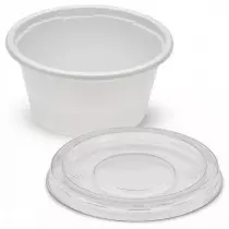 Pote com tampa 30ml F695 branco Fibraform c/50un  