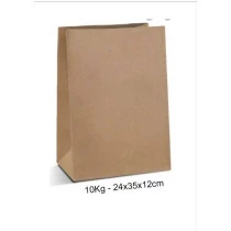 Saco delivery kraft 10kg 24x35x12cm c/50 Indupack