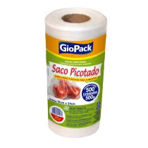 Saco plástico picotado Giopack 500g 15x24cm c/500un