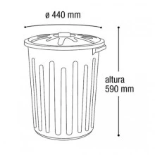 Lixeira 65l branca com tampa Arqplast CF65BR