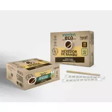 Mexedor de bambu 11cm embalado Inoven c/500un