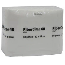 Wipes Fiberclean 40 branco 30x34cm c/50un 