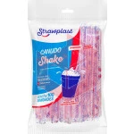 Canudo Straw 469/CS323 rígido 21cmx8mm listrado sachê c/100un 