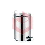 Lixeira com pedal 20l inox agata Mor 8224