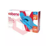 Luva nitrilo azul sem po PP Vabene c/100un