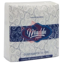 Guardanapo Maddu folha simples 20cmx19.5cm c/50un