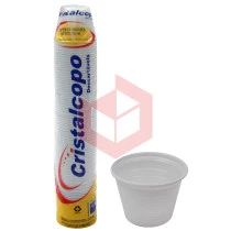 Pote Cristalcopo ps branco 100ml c/100un
