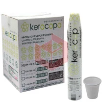 Copo Kerocopo PS branco 180ml 25x100un