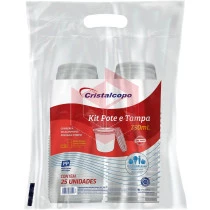 Pote Cristalcopo com tampa KP750ml c/25un