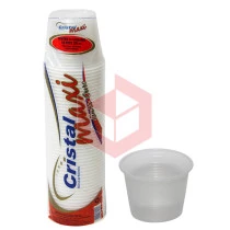 Pote Cristalcopo transparente 250ml c/50un