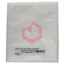 Saco plástico 500g 3m 13x24cm Polinova c/100un