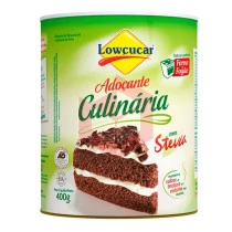 Adoçante em pó culinário stevia sacarina e ciclamato Lowçucar 400g