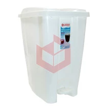 Lixeira com pedal 40l branca Jaguar R1793