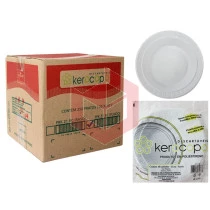 Prato Kerocopo branco 21cm fundo 25x10un