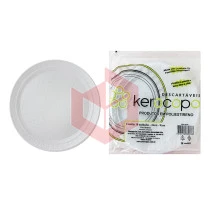 Prato Kerocopo branco 26cm raso c/10un