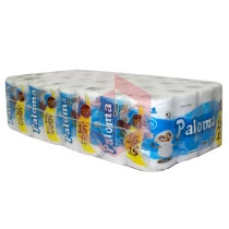 Papel higienico Paloma folha simples 4pcx16rlx30m