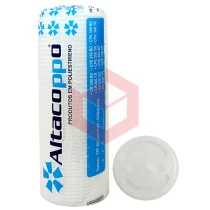 Tampa com furo Altacoppos transparente TPF301 c/50un