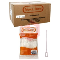 Mexedor 11cm cristal MexaBem para drink 10x500un