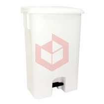 Lixeira com pedal 100l branca Bralimpia CP10BR