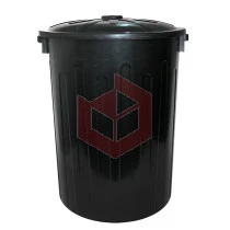 Lixeira 65l preta com tampa Arqplast CF65PT