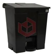 Lixeira com pedal 30l preta Bralimpia CP3SPR