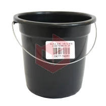 Balde plástico 15l  preto Shangrila ref.5626