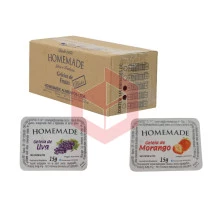Geleia Homemade morango e uva sachê 144x15g