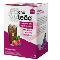 Chá Leão preto+frutas vermelhas envelopado 10x2.5g