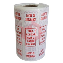 Lacre adesivo de segurança 95x23mm c/250un
