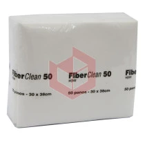 Wipes Fiberclean 50 branco 30x38cm c/50un