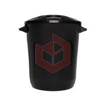 Lixeira 10l preta com tampa Eco Nature Jaguar R3076