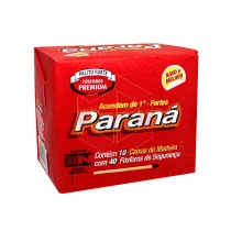 Fósforo Paraná maço 10x40palitos 