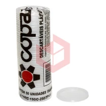 Tampa Copaza Transparente TP06 100ml com 50 unidades